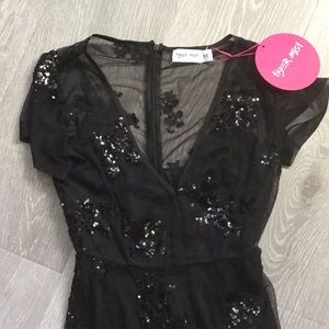 Tiger Mist Dresses - Black tiger mist heated dress black sequin size xs Tiger Mist Dresses - Black tiger mist heated dress black sequin size xs